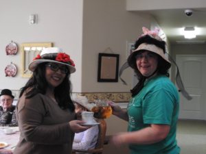 The Cottages of Middleton assisted living memory care resident tea party